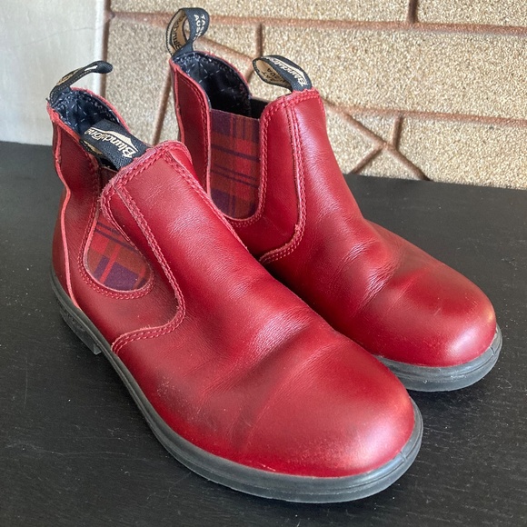 Blundstone With Tartan Chelsea Boots Youth Unisex 3 - Picture 4 of 10